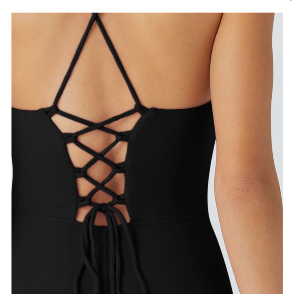 Cowl Neck Lace Up Midi Dress - Picture 4 of 5